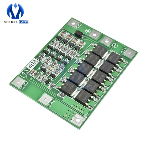 4S 40A Li-ion Lithium Battery Protection Board 18650 Charger PCB BMS For Drill Motor 14.8V 16.8V Enhance Diy Electronic Module ► Photo 1/6