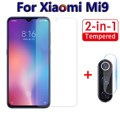 2 in 1 Screen Protector Glass For Xiaomi Mi9 SE Mi 9 9se Camera Tempered Glass On For Xiaomi Mi9 se Back Lens Protective Film 9H ► Photo 1/6