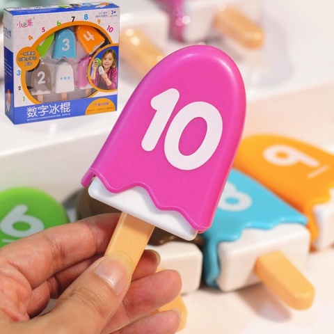 Digital popsicle mathematics enlightenment early childhood education parent-child interactive educational toys for children ► Photo 1/5