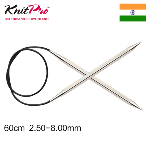 Knitpro Nova Cubics length of 60 cm Fixed Circular  metal knitting Needle ► Photo 1/1