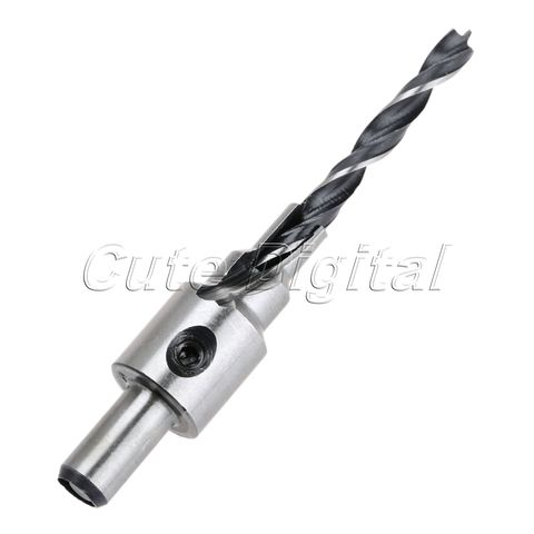 1PC 5-7 mm Steps Drilling Countersink 3 Step Drill Bits Set Reamer Screw Wood Hole Saw Woodworking Chamfer Power Tools 8mm Shank ► Photo 1/6