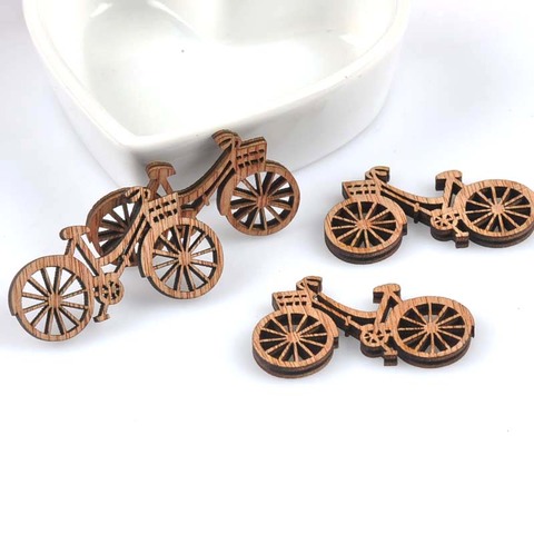 20pcs 49x29mm bicycle Pattern VINTAGE wooden Scrapbooking Carft Handmade Accessories Home Decorations M1676 ► Photo 1/4