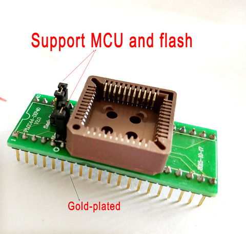 PLCC44 to DIP40 Programmer Adapter Socket support MCU flash and AT27C1024/PLCC44 TL866ii plus  top3100 top3000 ic chip socket ► Photo 1/4