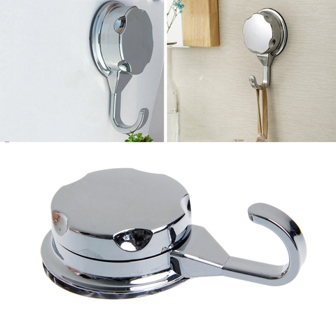 Chromed Suction Cup Kitchen Hooks for Towel Hooks Bathroom Wall Vacuum ventosa Hooks & Rails ► Photo 1/5