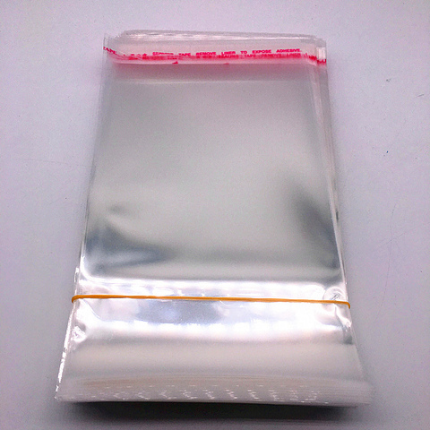 100pcs 6x11,8x11,9x13,10x15,12x15,14x14cm Resealable Poly Bag Transparent Plastic Bags Self Adhesive Seal Jewellery Making Bag ► Photo 1/6