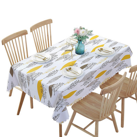 PVC Waterproof Tablecloths Plant Pastoral Table Cloth Background Cloth Plastic Table Cloth Home Decor Manteles Toalha De Mesa ► Photo 1/6