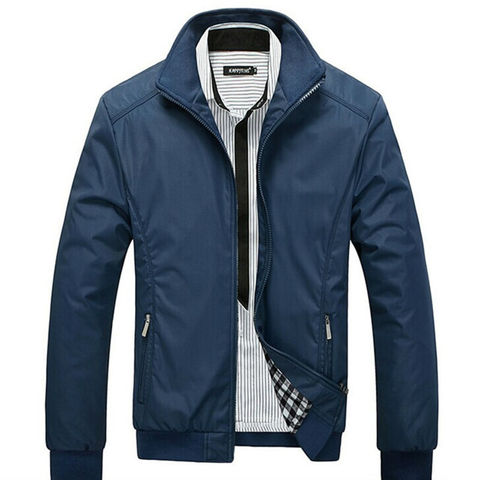 2022 New Arrival Spring Men's Solid Fashion Jacket Male Casual Slim Fit Mandarin Collar Jacket 3 Colors M-5XL ► Photo 1/6