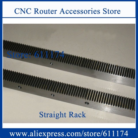 High precision Straight gear rack and pinion, module 2 Rack rail size 20*20*1000mm Precision C7 rack and gear for cnc machine ► Photo 1/1