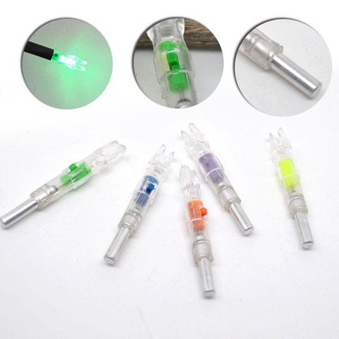 6PCS/LOT New Style  Automatical Released-activated Led Lighted Archery Nock Tail fit 6.2 mm/5.3MM/4.2MM Arrow Shaft ► Photo 1/5