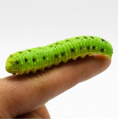 6pcs/Lot Different Twisty Worm Realistic Fake Caterpillar Insect Educational Trick Toy Simulated crawling insect animal ► Photo 1/6