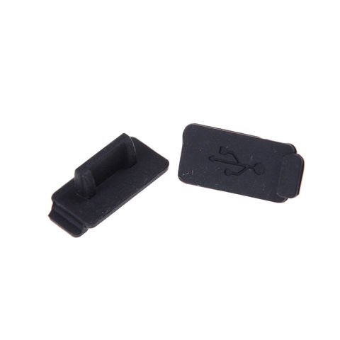 10pcs/lot Rubber Soft Dust Cap USB 2.0 3.0 Interface Prevent Rust Dust Plug Durable Black For PC Laptop USB Plug Cover Stopper ► Photo 1/5