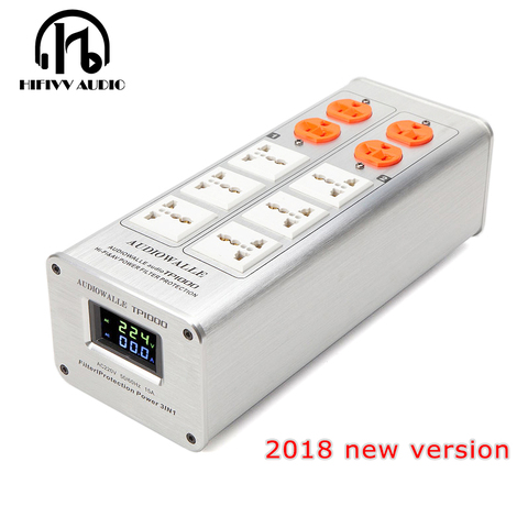 2022 new version hifi Power filter Power amplifier filter TP1000 power supply socket lightning protection voltage display socket ► Photo 1/1