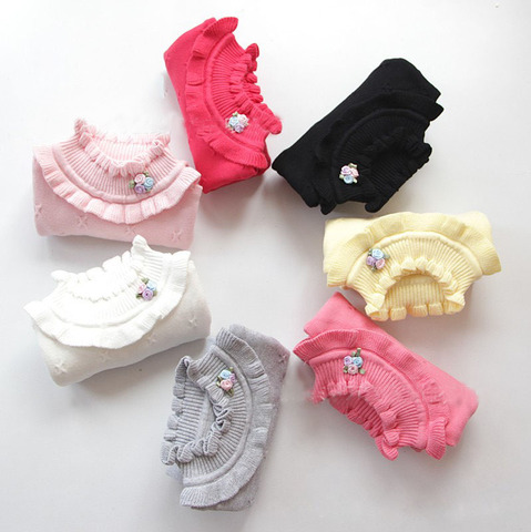 2022 new spring winter sweaters girls' fashion flower sweaters high quality children clothes 1222 ► Photo 1/4