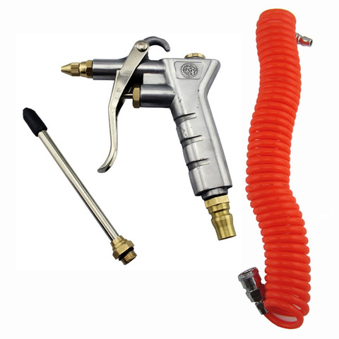Air Sprayer Compressor Dust Removing Gun Blower with 12 Meters Coiled Spiral Hose Fittings ► Photo 1/6