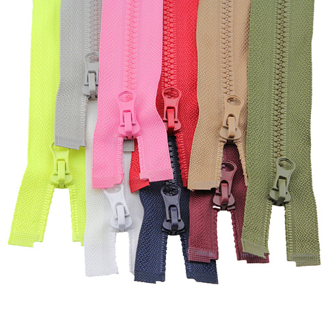 2pcs 50cm 3# high-grade resin Zippers for clothes jacket clothing down colorful zipper for sleeping bag zip clothing accessories ► Photo 1/4
