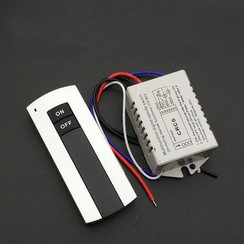 1 Way ON/OFF 220V Wireless Remote Control Switch Digital Remote Control Switch for Lamp & Light HT035 ► Photo 1/5