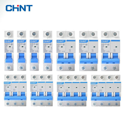 CHINT Mini Circuit Breaker NXB-63 DZ47 1p 2p 3p 4p 1A - 63A House MCB with Indication ► Photo 1/6