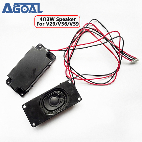 For V59/56/59 3463A SKR.03 4 Ohm 3W LCD Panel Speaker Amplifier audio frequency Output - Black (30mm x 70mm) 1 Pair ► Photo 1/4