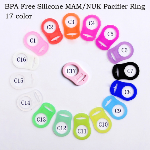 Baby Dummy Pacifier Holder Clip Adapter for MAM Ring 1PCS Silicone Button ► Photo 1/6
