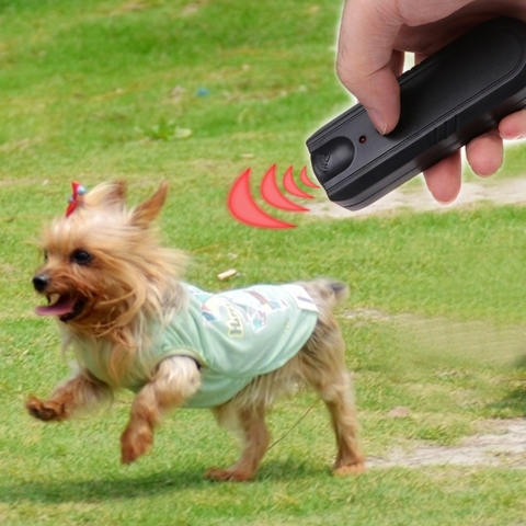 Hot Selling New LED Ultrasonic Anti-Bark Aggressive Dog Pet Repeller Barking Stopper Deterrent Train ► Photo 1/6