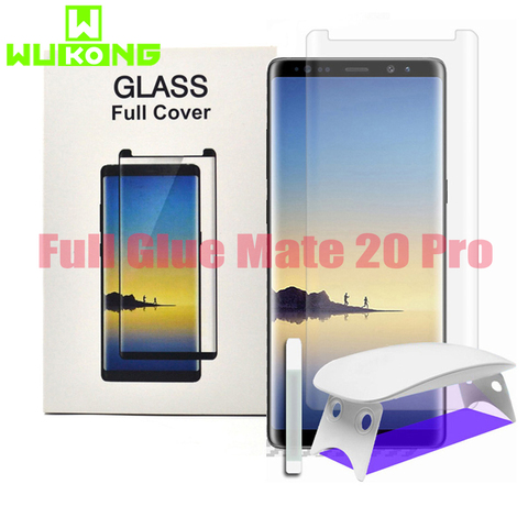 UV Glue Screen Protector For Huawei mate 40 30 Plus P30 P40 Pro Tempered Glass  UV Liquid for Samsung Note 20 Ultra S20 Plus S10 ► Photo 1/6