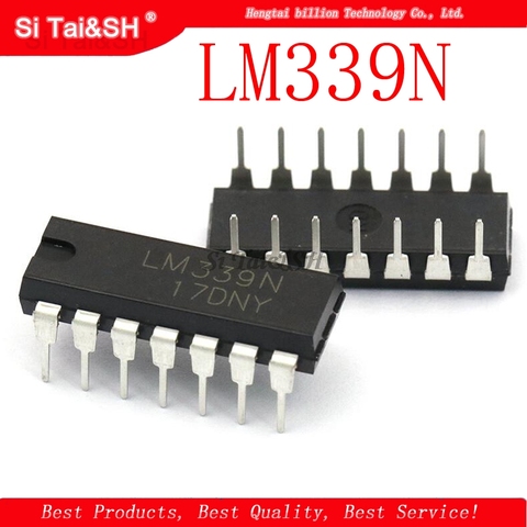 10pcs/lot New LM339 LM339N DIP-14 Low-Power Low-Offset Voltage Quad Comparators IC ► Photo 1/1