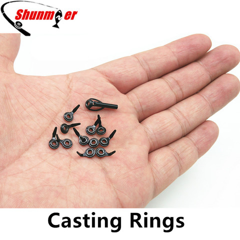 SUNMILE 12pcs Micro Fishing Guide Rings Casting Ceramic Rod Rings for Repair DIY Repairing Rod Tips Carp Fishing Accessories ► Photo 1/5