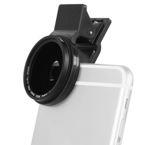 Zomei Adjustable 37mm Neutral Density Clip-on ND2-ND400 Phone Camera ND Filter Lens for iPhone Huawei Samsung Android ios Phone ► Photo 1/6