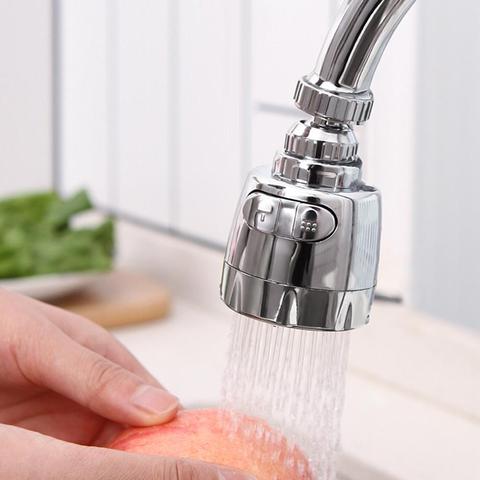 Innovative Kitchen Faucet ABS + Stainless Steel Splash-Proof Universal Tap Shower Water Rotatable Filter Sprayer Nozzle ► Photo 1/6