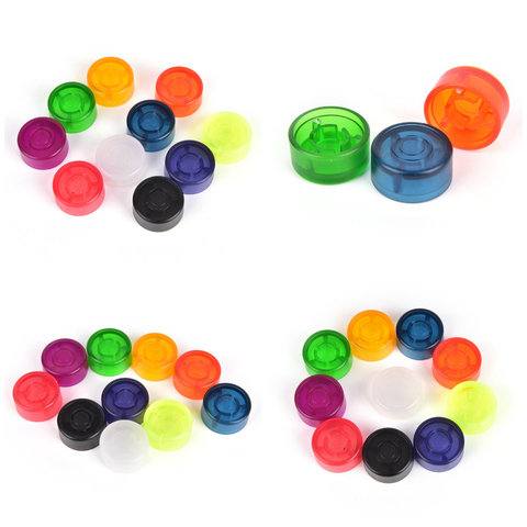 10pcs Guitar Effect Pedal Foot Nail Cap Candy Color Foot Switch Toppers Knob Plastic Bumpers Footswitch Protector Accessories ► Photo 1/6