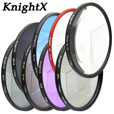 KnightX 49MM 52MM 55MM 58MM 62MM 67MM 72 77MM nd filter for Canon eos 7d 60d camera Nikon d3300 d5100 Sony set photo Lens color ► Photo 1/1