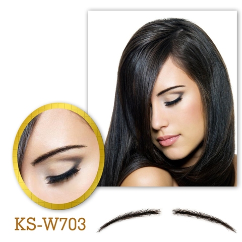 Neitsi 100% Handmade Human Hair Real Soft False Eyebrows  Lace Base For Women For Party Wedding Cosplay Fake Eyebrow  KS-W703 ► Photo 1/6