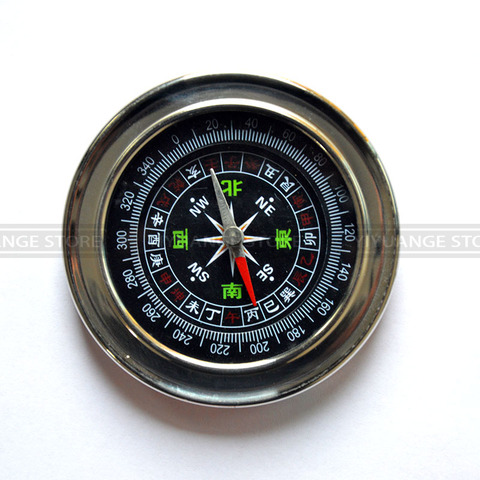 Chinese Feng shui Compass Mini Pointing Guide Portable Boussole Camp&Hiking&Travel Pocket Luo Pan Small Stainless Steel ► Photo 1/6