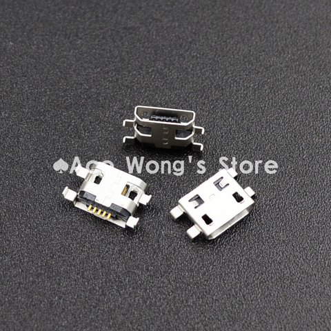 10pcs Micro USB 5pin B type Female Connector Flat Mouth Jack 0.8 Connector For Mobile Phone Charging Socket  (USB-4) ► Photo 1/2