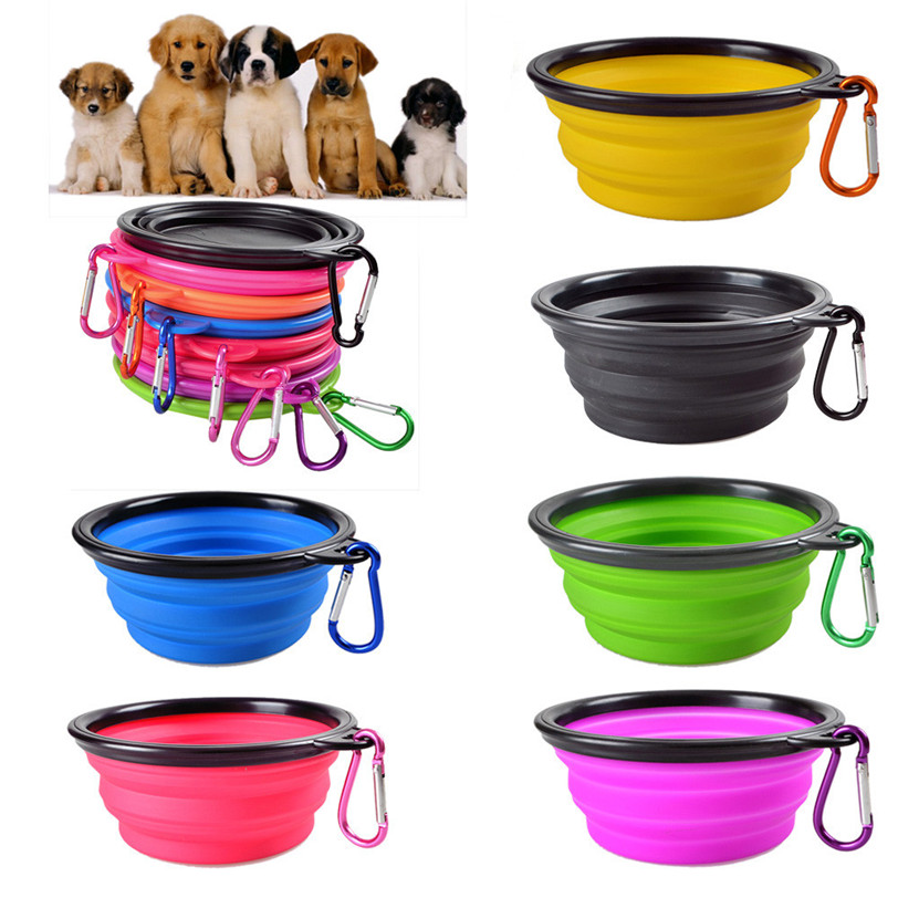 Portable Travel Collapsible Pet/Dog Food/Water Bowls 1 SMALL 
