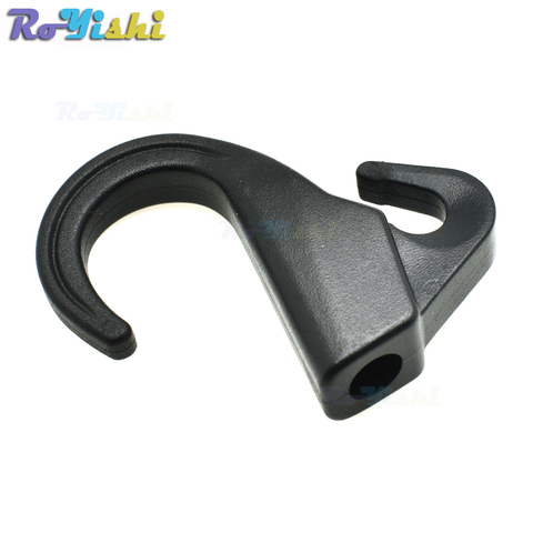 8mm Hole Plastic Camping Outdoor EDC Tool Snap Hook Backpack Strap Buckle For Bungee Paracord Black ► Photo 1/6