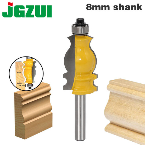 1PC 8mm Shank Architectural Cemented Carbide Molding Router Bit Trimming Wood Milling Cutter for Woodwork Cutter Power Tools ► Photo 1/6