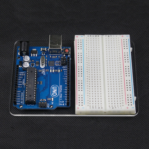 Transparent Acrylic Mounting Plate Board Breadboard Experimental Platform for  for UNO R3 ► Photo 1/1