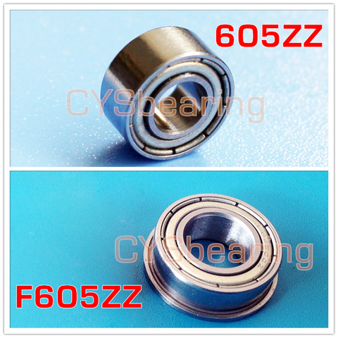 605ZZ Bearing 5x14x5 mm Miniature 605Z S605ZZ F605ZZ stainless steel flange ball bearing ► Photo 1/6