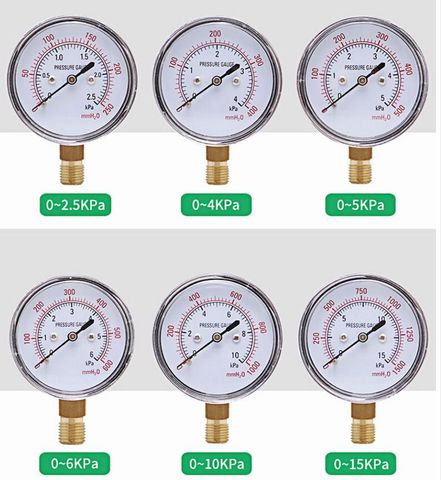 YE-60 diaphragm pressure gauge water meter column surface micro pressure gauge 5KPA 10KPA 15KPa 20KPa 25KPa 30KPa gas meter ► Photo 1/5