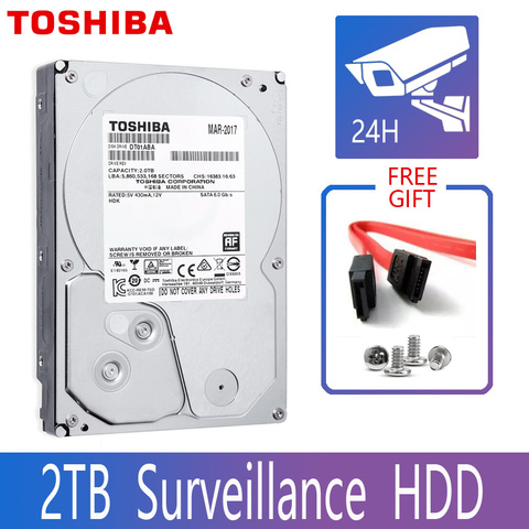 TOSHIBA DVR NVR CCTV 2TB Hard Drive Disk 2000GB HDD HD Internal SATA 3 5700RPM 32M 3.5