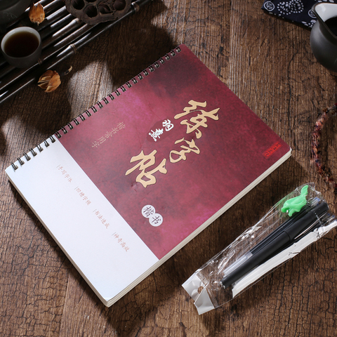 Chinese Character Pen Calligraphy Practice Reusable Groove Calligraphy Copy  Book Adult Art Writing Book - AliExpress