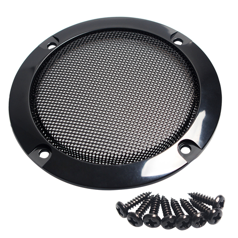 2PCS 3Inch Black Circle Speaker Decorative Replacement Round 124mm Speaker Protective Mesh Net Cover Grille Speaker Accessories ► Photo 1/6