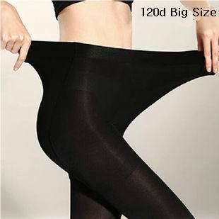 Plus Size 120D Autumn Winter Warm Stretchy Tights Pantyhose for