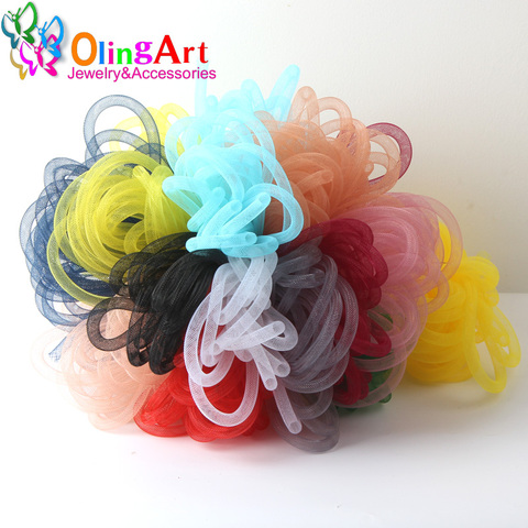 OlingArt 4mm 5M/lot wholesale Colorful Mesh Bracelet jewelry DIY fitting With Crystal stones Filled necklace choker 2022 New ► Photo 1/4