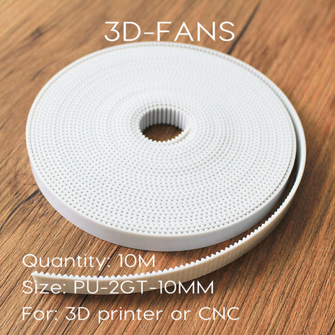 PU with Steel Core GT2 Belt 2GT Timing Belt Width 10mm 10M a Pack for 3D printer ► Photo 1/1