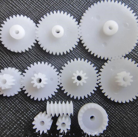 11pcs/lot General Plastic Gear Set Double Deck Deceleration DIY Transmission Toy Car Parts ► Photo 1/1