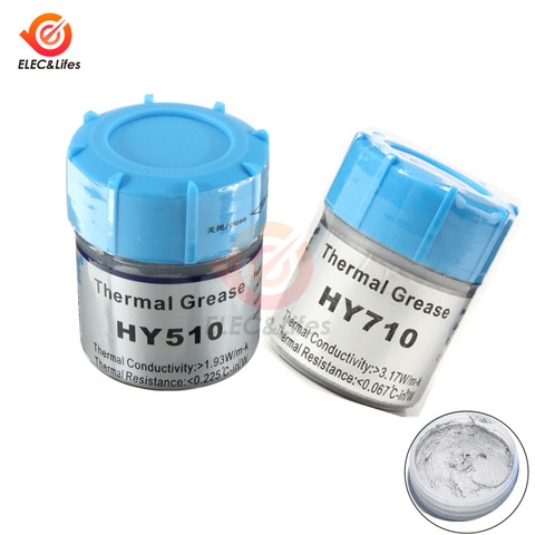 1Pcs HY510/HY710 10g 20g Grey Silicone Compound Thermal Conductive Grease Paste Heatsink For CPU GPU Chipset Cooling ► Photo 1/6