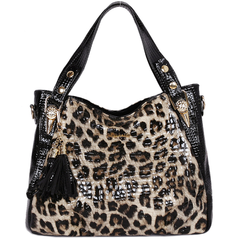 Luxury handbags women bags designer Fashion Tassel Leopard bag large capacity handbag women brand 2022 famous Bags ladies ► Photo 1/6