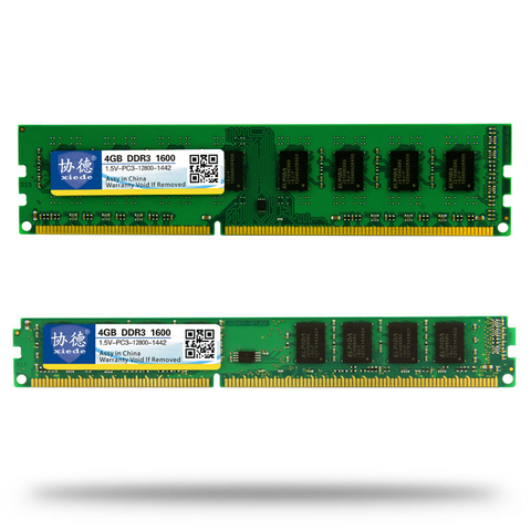 Wholesale Xiede DDR3 1600 / PC3 12800 2GB 4GB 8GB 16GB Desktop PC RAM Memory Compatible RAMs 1333MHz / 1066MHz PC3-12800 10600 ► Photo 1/6